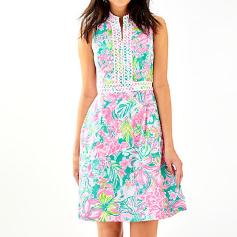 Never Worn Lilly Pulitzer Franci Dress Multi Hot on the Scene 12